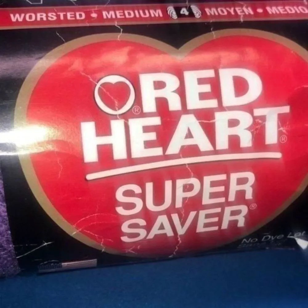 Red Heart Super Saver Medium Purple Yarn 4M Yards 0528 Acrylic vintage